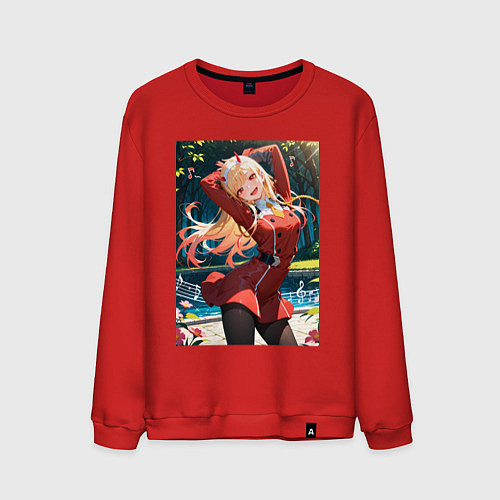 Мужской свитшот Марин Китагава косплей 002 Darling in the Franxx / Красный – фото 1