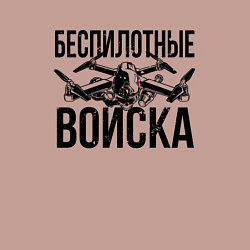 Свитшот хлопковый мужской Беспилотные войска - РФ, цвет: пыльно-розовый — фото 2