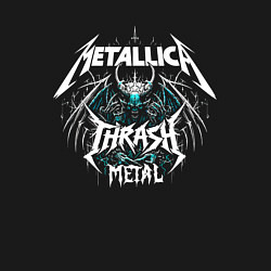 Свитшот хлопковый мужской Metallica - thrash metal rock, цвет: черный — фото 2