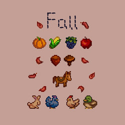 Свитшот хлопковый мужской Stardew Valley fall, цвет: пыльно-розовый — фото 2