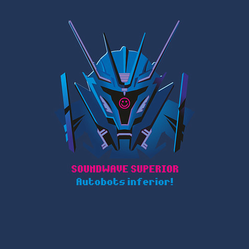 Мужской свитшот Soundwave superior / Тёмно-синий – фото 3