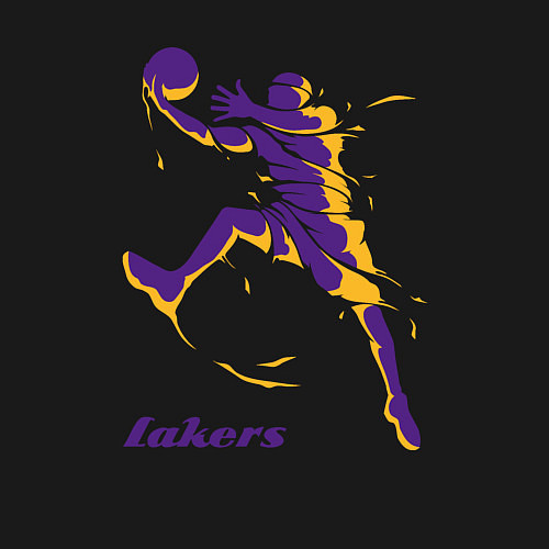 Мужской свитшот Lakers baller / Черный – фото 3