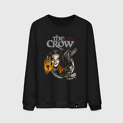 Свитшот хлопковый мужской The Crow: It cant rain all the time, цвет: черный
