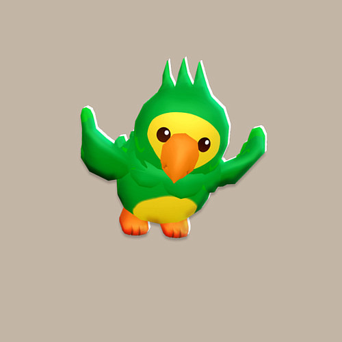 Мужской свитшот Попугай PK XD / Миндальный – фото 3