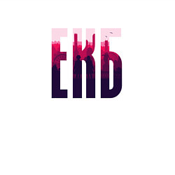 Свитшот хлопковый мужской Екб красный, цвет: белый — фото 2