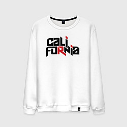 Свитшот хлопковый мужской USA - California, цвет: белый