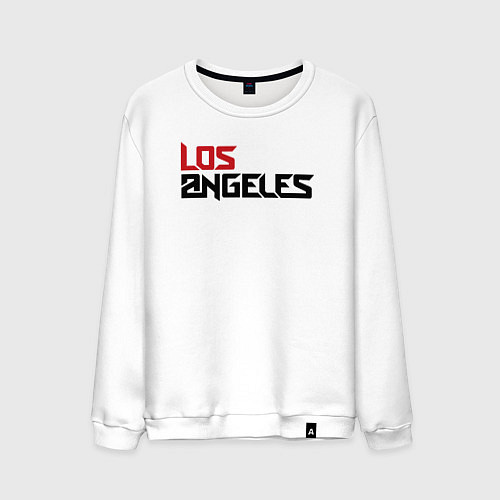 Мужской свитшот USA Los Angeles / Белый – фото 1