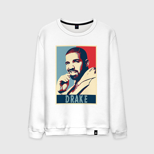 Мужской свитшот Drake obey / Белый – фото 1