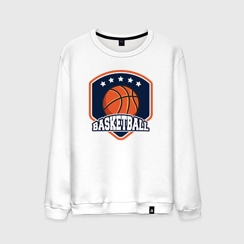 Мужской свитшот Stars basketball / Белый – фото 1