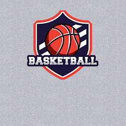 Свитшот хлопковый мужской Basketball sport, цвет: меланж — фото 2