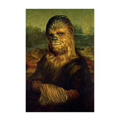 Свитшот хлопковый мужской Чубакка - Мона Лиза, цвет: белый — фото 2