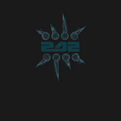 Свитшот хлопковый мужской Front 242 - Codes, цвет: черный — фото 2