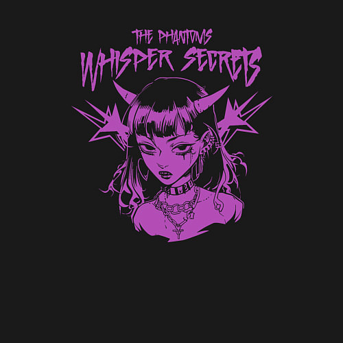 Мужской свитшот Phantoms whisper secrets / Черный – фото 3