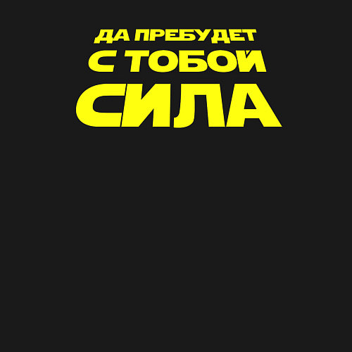 Мужской свитшот Да пребудет с тобой сила Звездные войны / Черный – фото 3