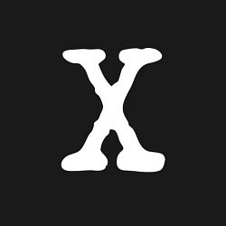 Свитшот хлопковый мужской Буква х, цвет: черный — фото 2