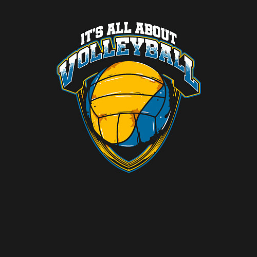 Мужской свитшот Это всё волейбол / Черный – фото 3