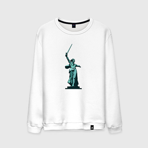 Мужской свитшот Родина мать победа / Белый – фото 1