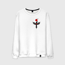 Свитшот хлопковый мужской Night bird, цвет: белый