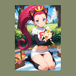 Свитшот хлопковый мужской Джесси и Мяут на пикнике, цвет: авокадо — фото 2