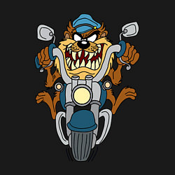 Свитшот хлопковый мужской Biker Taz, цвет: черный — фото 2