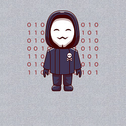 Свитшот хлопковый мужской Anonymous gamer, цвет: меланж — фото 2