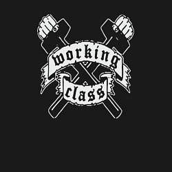 Свитшот хлопковый мужской Working class vibe, цвет: черный — фото 2