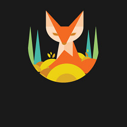 Свитшот хлопковый мужской Forest fox, цвет: черный — фото 2