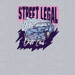 Свитшот хлопковый мужской Street legal, цвет: меланж — фото 2