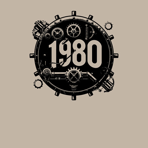 Мужской свитшот Механический 1980 / Миндальный – фото 3