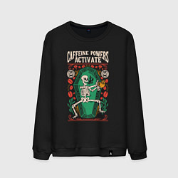Мужской свитшот Caffeine powers activate