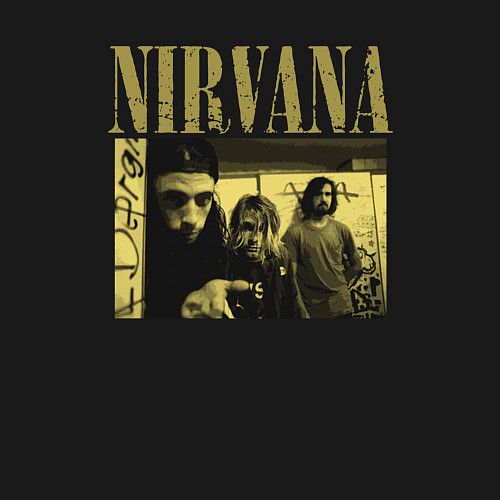 Мужской свитшот Nirvana foto band / Черный – фото 3