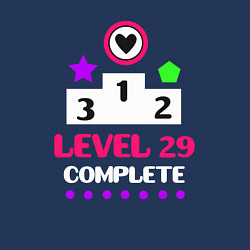 Свитшот хлопковый мужской 29 уровень пройден, цвет: тёмно-синий — фото 2