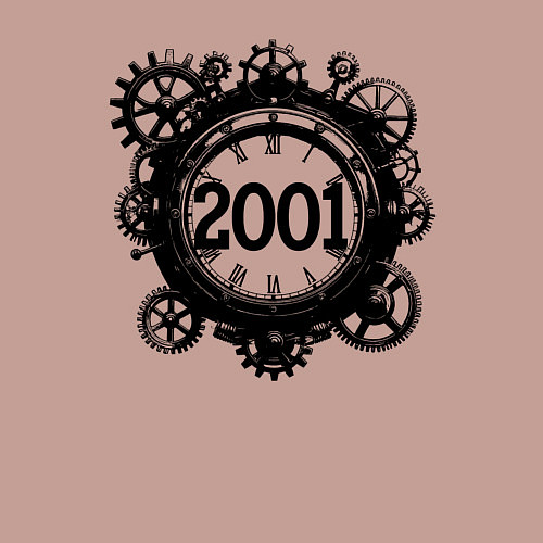 Мужской свитшот Механический вектор 2001 / Пыльно-розовый – фото 3