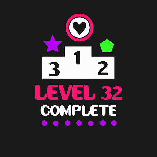 Мужской свитшот 32 уровень пройден / Черный – фото 3