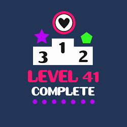 Свитшот хлопковый мужской 41 уровень пройден, цвет: тёмно-синий — фото 2