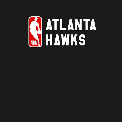 Мужской свитшот Атланта Хокс команда / Черный – фото 3