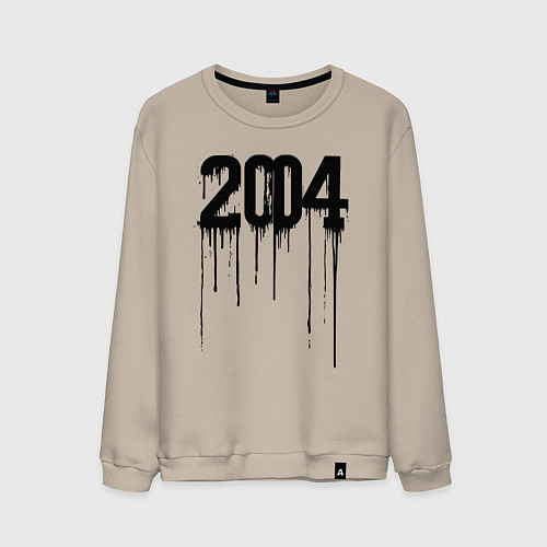 Мужской свитшот Капающий 2004 / Миндальный – фото 1