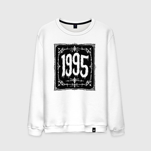 Мужской свитшот Готический стиль 1995 / Белый – фото 1