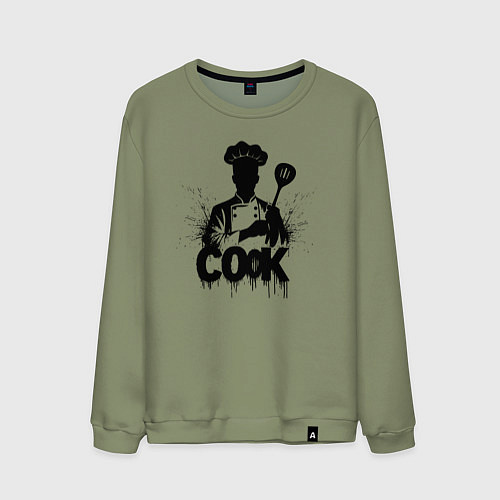 Мужской свитшот Шеф-повар с лопаткой / Авокадо – фото 1