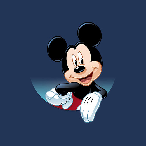 Мужской свитшот Микки маус- / Тёмно-синий – фото 3