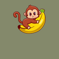 Свитшот хлопковый мужской Банановые обнимашки, цвет: авокадо — фото 2