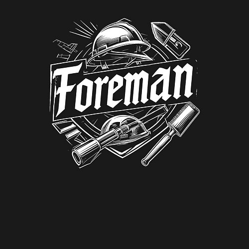 Мужской свитшот Прораб орнамент / Черный – фото 3