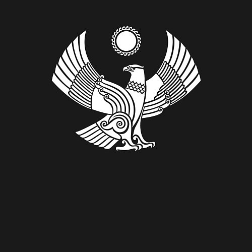 Мужской свитшот Дагестанский герб / Черный – фото 3