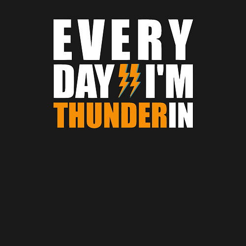 Мужской свитшот Thunder in / Черный – фото 3