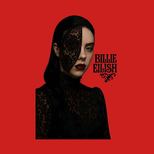 Мужской свитшот Билли Айлиш гот / Красный – фото 3