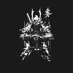 Свитшот хлопковый мужской Ронин призрак Цусимы, цвет: черный — фото 2