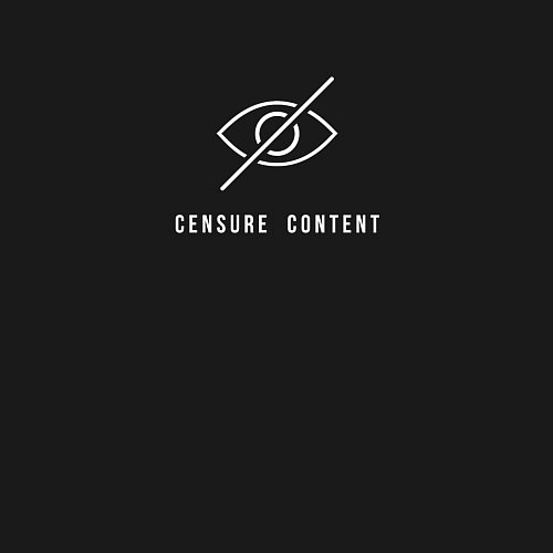 Мужской свитшот Censure content / Черный – фото 3