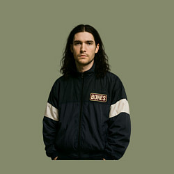 Свитшот хлопковый мужской Bones спортивный стиль, цвет: авокадо — фото 2