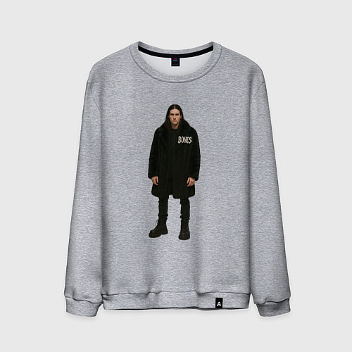Мужской свитшот Bones во весь рост / Меланж – фото 1