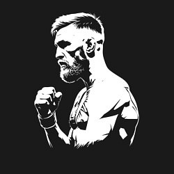 Свитшот хлопковый мужской Конор Макгрегор эпичный, цвет: черный — фото 2